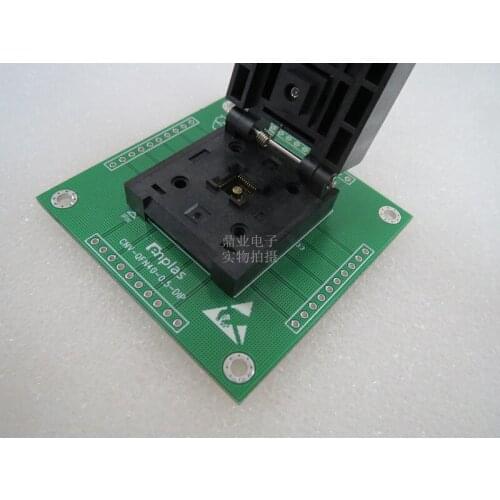 Clamshell QFN-40BT-0.5-01 QFN40-DIP40 6*6MM spacing 0.5mm ENPLAS IC Burning seat Adapter testing seat Test Socket test bench