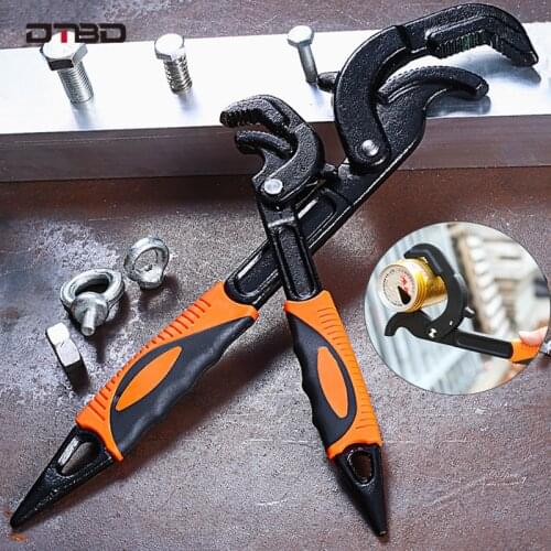 DTBD Universal Wrench Adjustable and Grip Torque Wrench Fast Faucet Tool Hook Wrench Set Tool Kit for Home Tool for Car Repair