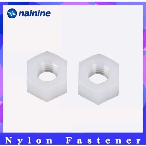 [M2-M20] PA66 Nylon Hex Nut Hexagon Plastic Hex Nuts DIN934