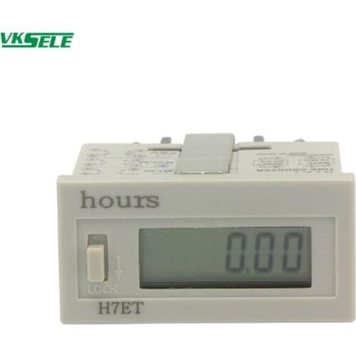 H7ET LCD display Hour Meter calculagraph mechanical Industrial counter