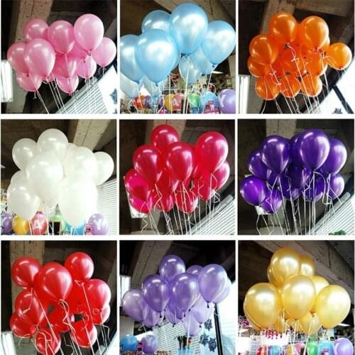 10/20/30pcs 10inch silver blue black Pearl Latex Balloon Wedding Birthday Party Decoration Inflatable balloons Helium globos