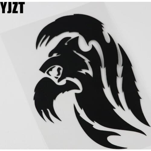 YJZT 10.4CMX15.2CM Fun Tribal Vicious Bear Wildlife Decal Vinyl Car Sticker 13C-0083