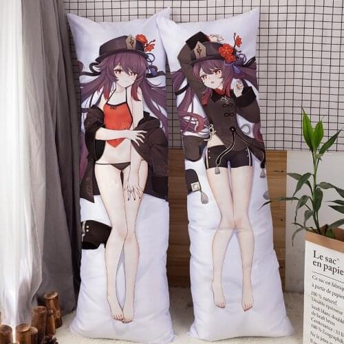 Genshin Impact Dakimakura Mona Barbara Klee Qiqi Pillow cover Hugging Body Pillow Sexy Anime Game Pillowcase Otaku Loli Pilow