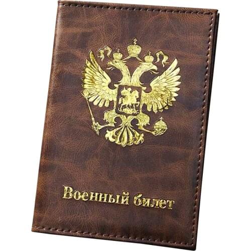 Men Lady RU Russian Federation passport cover Case Travel Wallet Credit Card Holder travel accessories 4 COLOURS