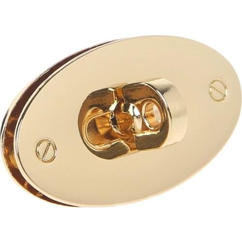 Oval Twist Lock Bag Case Catch Buckle Clasp For Handbags Accessories DIY Craft