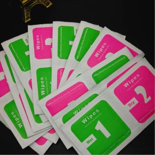 30Pcs/lot Wet Dry Wipes Cleaning Cloth for Tempered Glass Screen Protector for Camera Lens LCD Screens Dust Removal Papers