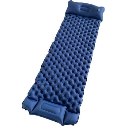 Camping Mat Inflatable Sleeping Mat Foot Pump Sleeping Pad Ultralight Portable for Camping Hiking Beach Grass Trips