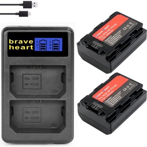 Batterie NP FZ100 NP FZ100 NP-FZ100 NPFZ100 battery +dual charger for Sony Alpha 9 A9 9R A9R 9S A9S A7RIII A7R3 7RM3 A7m3 BC-QZ1