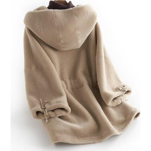 Wool Real Fur Coat Women Clothes 2020 Autumn Winter Jacket Casual Sheep Shearing Vintage Coats Abrigos Mujer KJ990 s
