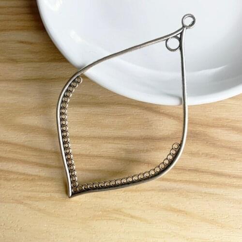 10 Pieces Large Hollow Open Water Drop Tibetan Silver Charms Pendants 2 Sided for Earrings Jewelry Making 80x49mm