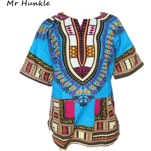 2016 New Fashion Design African Traditional Print 100% Cotton Dashiki T-shirt For Unisex(fast shipping)
