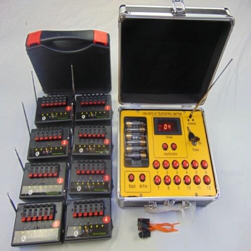 48 cues Wireless switch Smart remote new year fireworks christmas gift on sale one set black electric wire 300m distance