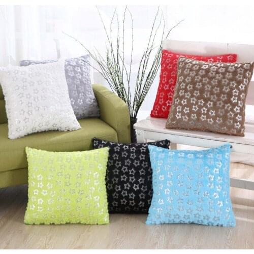 Bronzing Solid Color Pillowcase Home Decor Cushion Cover 45*45cm Cotton Linen Pillow Covers Sofa Cushions Pillow Cases KD-0626