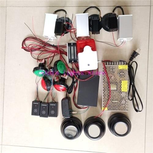 Design magic penetralium escape props Real life room green laser array chamber blue timer clock laser escape secret game kit