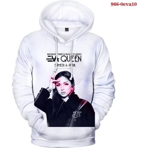 Eva Queen 3d Hoody Streetwear Hip Hop Funny 2021 Hoodies Casual Unisex 3D Hooded Sweatshirt Eva Queen Oversize 3D Print Tops