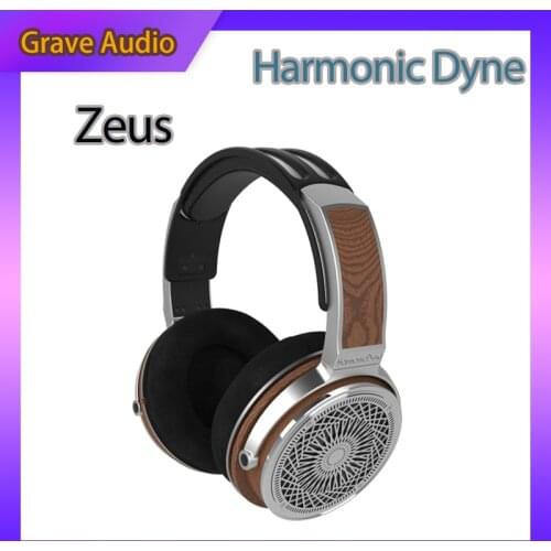 HarmonicDyne Zeus Over Headphone Headset Acoustic 50mm Dynamic Hifi Music Monitor Audiophile Musician Stereo MMCX Headset