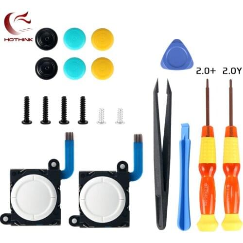 HOTHINK For Original Analog Joystick Thumb Sticks Sensor Replacements For Nintend Switch Lite Joy Con Controller 19 pieces/set