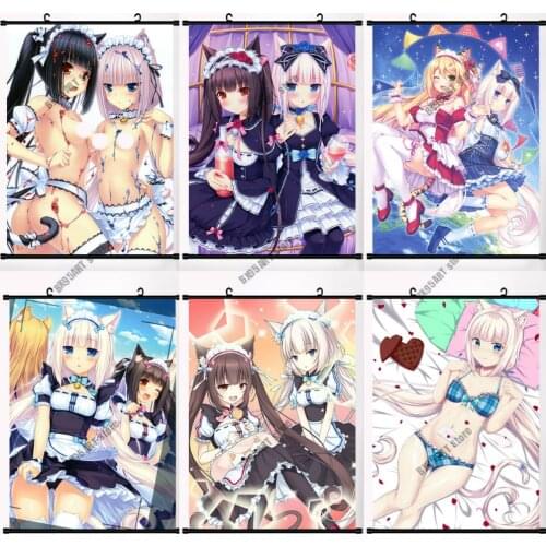 Canvas Painting Anime NEKOPARA Neko Para Chocolat Vanilla Sexy Posters and Prints Wall Art Nordic Pictures for Living Room Decor