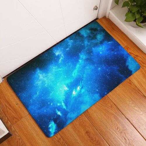 Free ship Blue starry sky Mat Fashionable Living Room Study Bedroom Carpet Non-slip Mat 40*60cm/50*80cm 2017 new hot sale rugs