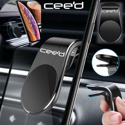 For KIA CEED gt mk1 2008 Accessories Creative Magnetic Universal Car Phone Holder Air Vent Mount Stand Car