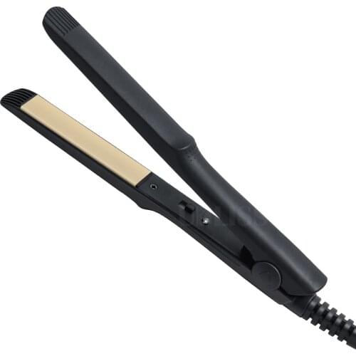 Mini Curling Iron 3/10 Inch Hair Curler Flat Iron Beard Straightening Iron Fast Heating Hair Waver Electric Hair Straightener