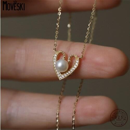 Moveski Pearl Necklaces For Women