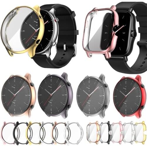 Soft TPU Screen Protector Case for Huami Amazfit GTR/GTS 2 2e Cover GTR /GTS2 Lightweight Bumper Flexible Shell Accessories