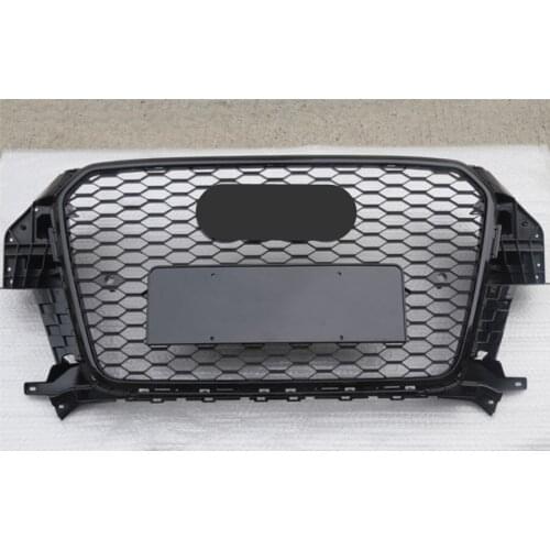 Front Bumper Grill Center Grille for Audi Q3/SQ3 2013 2014 2015 2016 (Refit for RSQ3 Style) car accessories