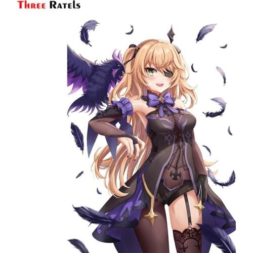 Three Ratels A344 Fischl Genshin Impact Personalized Creative Scratch Stickers Car Accessories Anime Auto Decal