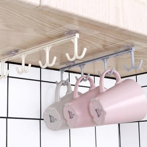 Hanging Hooks Kitchen Cabinet Cupboard Cup Storage Rack nail-free hanging wardrobe hook kitchen organizer Rack Hook