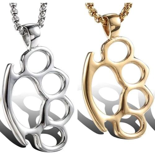 Popular Titanium Steel Silver&Gold Color Finger Tiger Pendant For Chain/Necklace/Bracelet