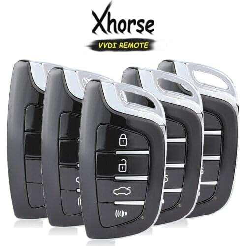 KEYECU 5x Xhorse VVDI2/VVDI KEY Universan Wireless/Wire Universal Smart Proximity Key for VVDI MINI Key Tool Key Programmer