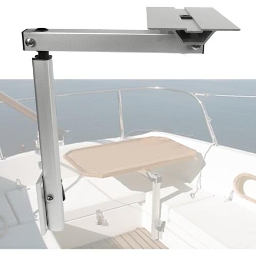 Adjustable Swivel Table Leg Removable Top Mount Pedestal Table Leg Marine Boat RV Caravan Aluminum Alloy