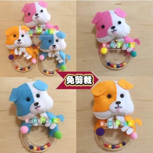 DIY dog apron baby hands ringing Fabric Felt kit Non-woven cloth Craft DIY Sewing set Handwork Material DIY needlework supplies