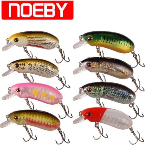 Noeby Crank Bait Fishing Lure 55mm/10.5g Suspending 0-0.8m Minnow Fishing Lures Isca Artificial Pesca Leurre Peche Wobbler