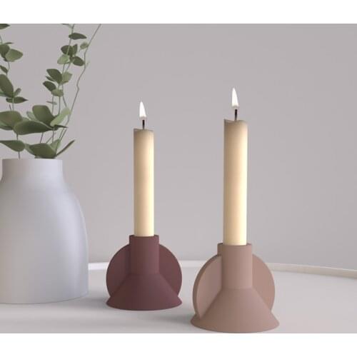 Concrete Candlestick Silicone mold Aromatherapy Candle holder Mold Cement Home furnishings Silicone Molds