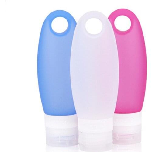 Silicone Travel Bottles 98ml 3 Pack - TSA Airline Carry-On Approved - Squeezable & Refillable Travel Containers Cleaning Kits