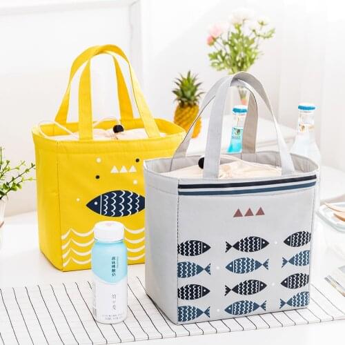 Fresh Insulation Lunch Bag For Women Student Kid Thermal Insulated Oxford Picnic Food Cooler Box Tote Storage Ice Bags