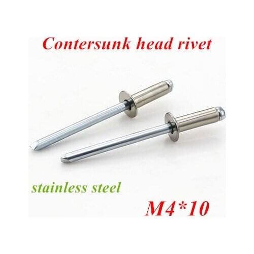 100pcs/lot M4*10 Countersunk POP head rivet Stainless steel