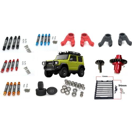 Jimny Suzuki 1/16 RC car spare parts metal upgrade accessories steering cup shock absorber differential drive shaft tire