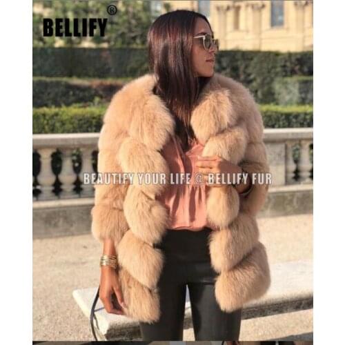 Women Warm Natural Fox Fur Coat Womens Winter beautiful 100% Real Fox Fur Vest Jacket