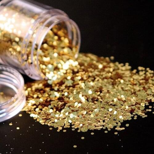 1 Bottle Rose Gold Silver Mix Nail Art Glitter Sequins Sparkly Paillette Tips Charm Pigment Flakes DIY Gel Nail Art Accessories