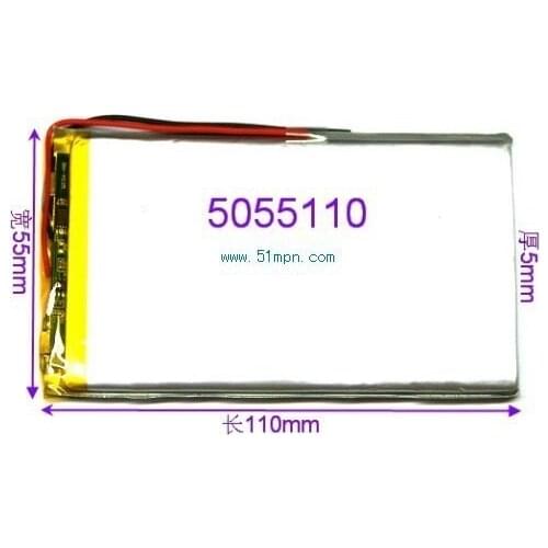 1PCS T7 P7 N7 M7 N18 battery 5055110 3800mah VI60 Ultimate Power 3.7V lithium battery panels