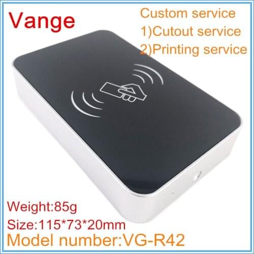 1pcs/lot silvery color extrusion mold shell 115*73*20mm ABS plastic instrument housing box for inductive RFID product