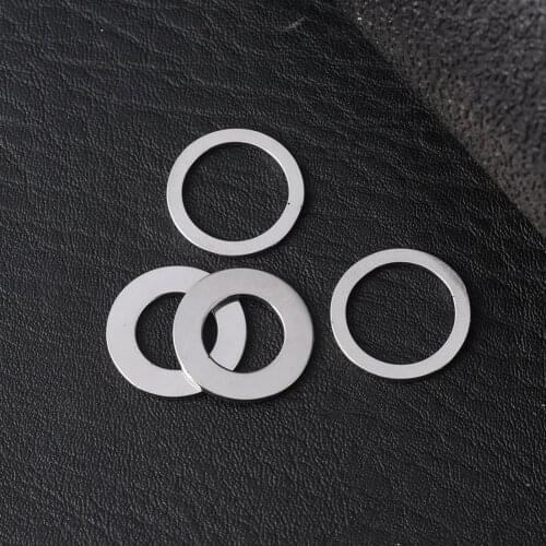 10Pcs/Lot 9 12mm Stainless Steel Round Charms For Jewelry Making Supplies Handmade Necklace Bracelet DIY Pendant Accessories