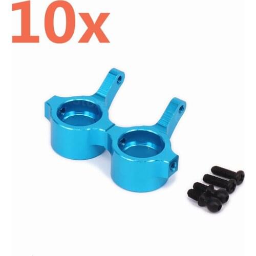 10 Pieces RC Car Alum. Alloy Steering Hub Carrier For 1/18 Scale Revel 24540 Scorch Hobbico Dromida BX/MT/SC4.18 Monster Truck