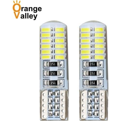 100PCS Hot Sale T10 194 168 W5W 24 SMD LED 3014 Car Auto Clearance Lights Reading Light Dome lamp Bulb DC 12V