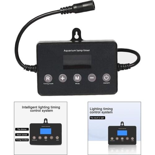 Aquarium LED Light Dimmer Controller Sunrise Sunset Modulator For Aquarium Fishes Tank Led Intelligent Light Timing Dimming