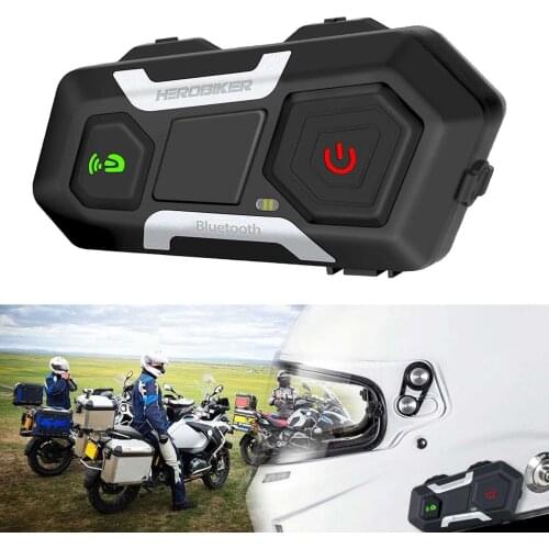 Motorcycle Intercom 1200M Bluetooth Headset for Helmet Easy To Install