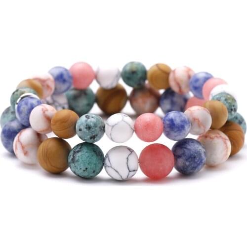 Galaxy Solar System Bracelet Universe Nine Planets Natural Stone Stars Earth Moon Bracelet For Women Man Fashion Jewelry